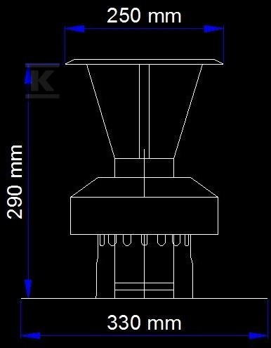 Flue outlet terminal DN 80/125 vertical - SKKBKWZP80125