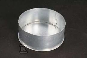 Cap 125 for Spiro pipe, galvanized - ZNOC125