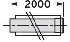 Sústredné predlžovacie potrubie 60/100 - 303905