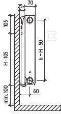 Grzejnik PURMO CV21S 500x600, moc - F072105006011300