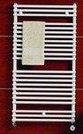 Grzejnik łazienkowy PURMO Santorini-A H=700 L=750, 529W, podłączenie z lewej strony, biały RAL9016