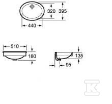 Blat/lavoar sub blat Neo Selene 51x39,5 - A32230700C