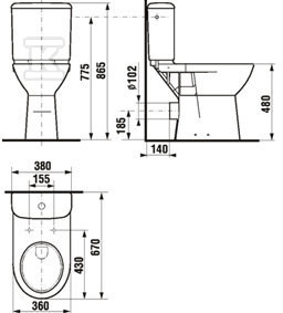 AVAILABLE BATHROOM Tank for toilet - A341230000