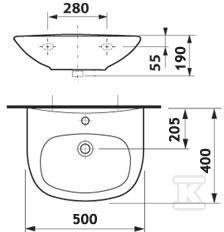 Madalena umivaonik 50 cm - A327591000