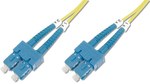 Fiber Optic Patch Cord SC/SC dplx SM 9/125 OS2 1m LS0H yellow