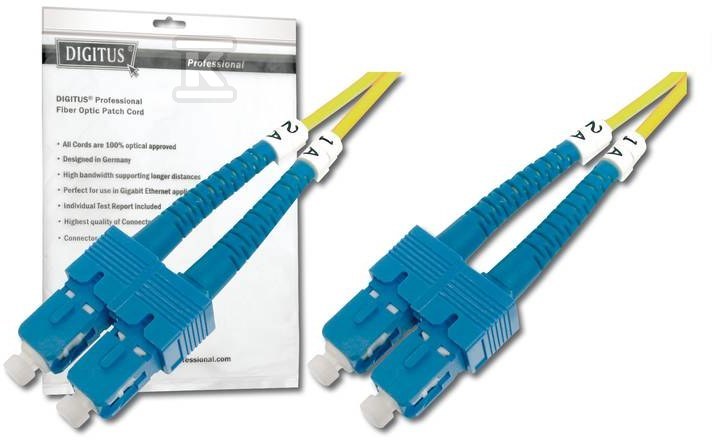 Fiber optic patch cord SC/SC dplx SM - DK-2922-02