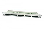 Patch-panel telefoniczny (ISDN) 19" 25x RJ45 U/UTP kat. 3 1U szary (RAL 7035)