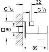 Eurocube - angle valve - 22012000