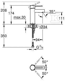 Bateria umywalkowa Grohe Essence, - 34294001