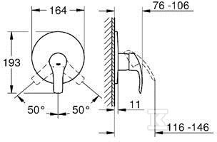 Bateria prysznicowa Grohe Eurosmart - 19451002