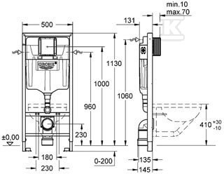 Rapid SL - a frame for concealed - 38536001