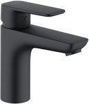 Bateria umywalkowa KLUDI PURE&STYLE J XL jednouchwytowa 100, bez odpływu, EcoPlus, czarny mat