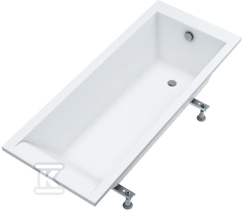 Rectangular bathtub 150x70x40.5 cm with - 15848232