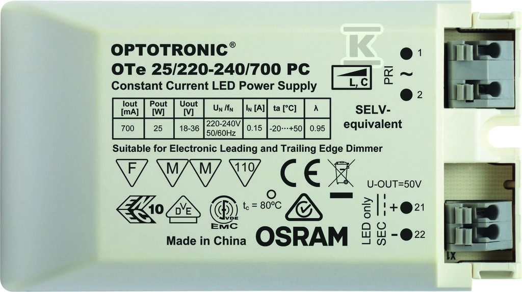 Osprzęt do modułów LED OTE 25/220 - 4052899105386