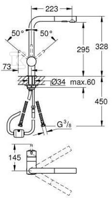 Bateria zlewozmywakowa Minta - 30274000