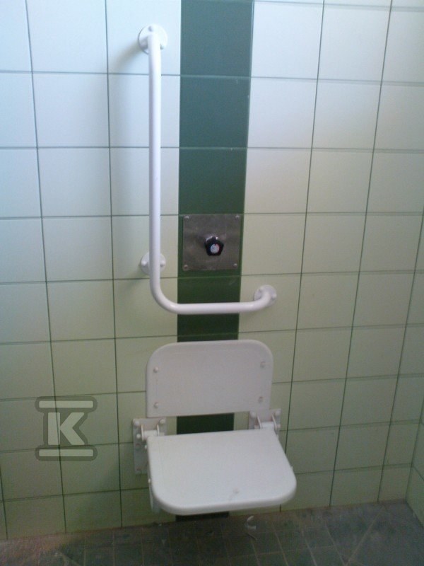 Shower seat, lifted, white ERGOPLUS - RK N