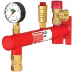 Konsola naczynia wzbiorczego c.o. FLEXCONSOLE PLUS z zaworem bezpieczeństwa 3 bar, manometrem i szybkozłączką Flexfast, przyłącza GW 3/4 cala