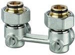 Vekotrim G3/4-3/4 - Комплект підключення нижнього радіатора з термостатичною вставкою з функцією відсікання, кутовий