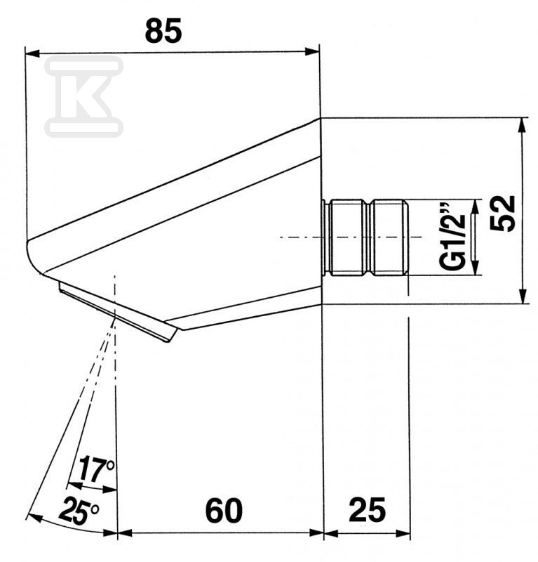 Shower head, two-position PRESTO, - 29110