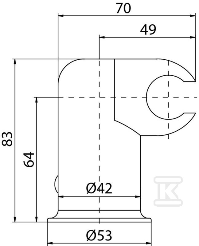 Point holder for the handset - 2449400