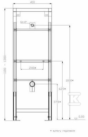 Element for urinal with top inlet - A890074000