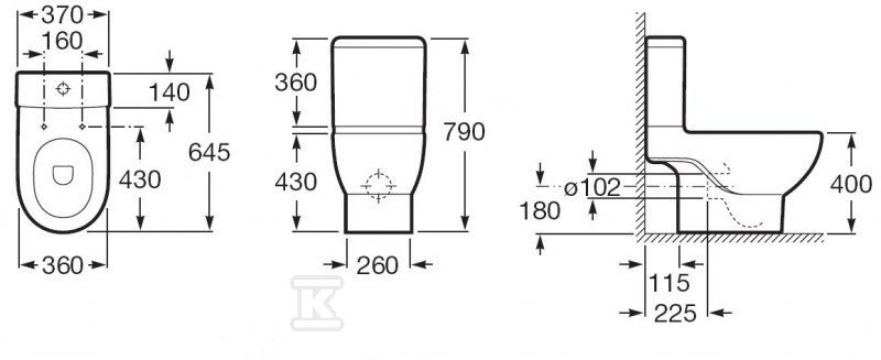 MERIDIAN Tank (bottom feed) - A341240000