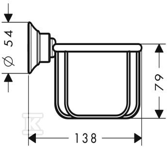 Мильниця Hansgrohe AXOR Montreux, - 42065000