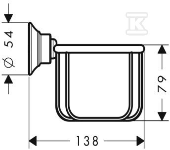 Koszyczek na mydło Hansgrohe AXOR - 42065820
