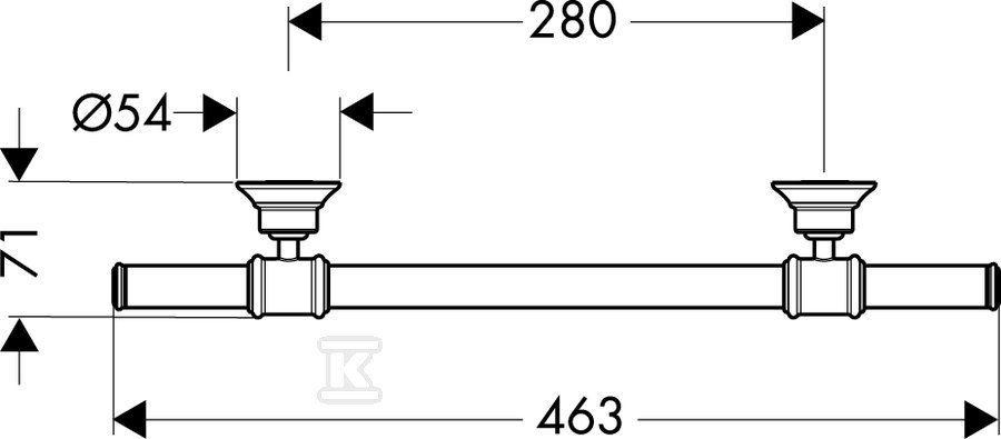 Hansgrohe AXOR Montreux handle - - 42030820