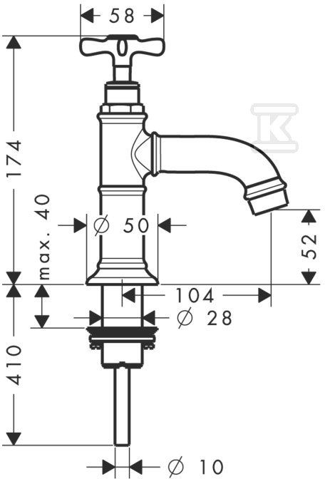 Bateria umywalkowa Hansgrohe Axor - 16530820