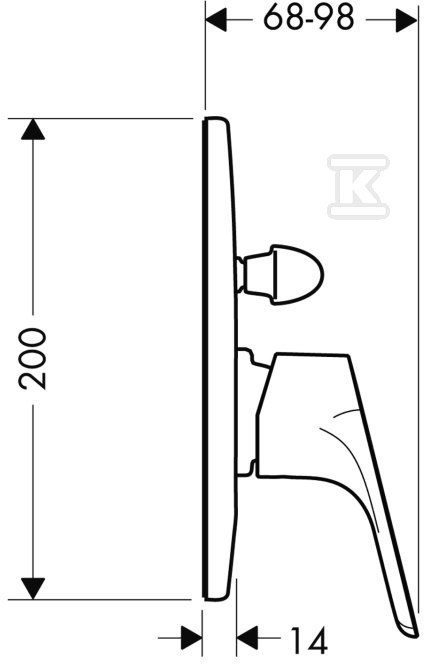 Bateria wannowa Hansgrohe Focus E2 - 31947000