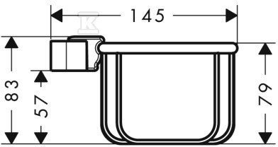 Koszyczek na mydło Hansgrohe Axor - 42066820