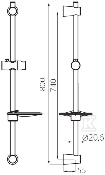 Onnline sliding shower set with a - HAN914