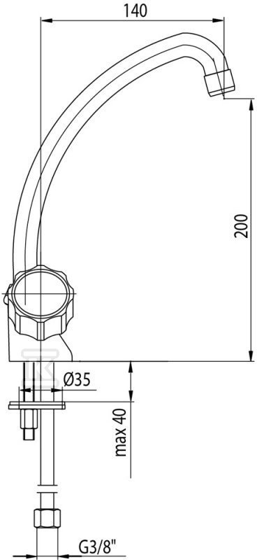 CLASS washbasin standing single-hole - 2446000