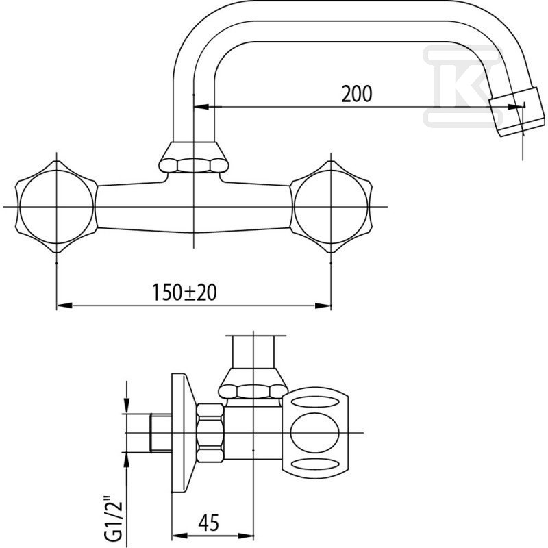 Valvex Class wandmontierter - 2446010