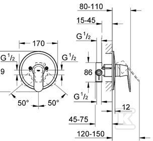 Eurosmart Cosmopolitan - single lever - 32880000