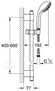 Relexa 100 Five - shower set - 28964001