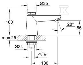 Euroeco Cosmopolitan T - self-closing - 36265000