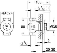 Euroeco Cosmopolitan T - self-closing - 36268000