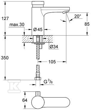 Grohe Eurosmart Cosmopolitan T - 36317000