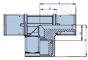 Trójnik GW 20x3/4"x20 PPSU PN10 Tigris - 3023559