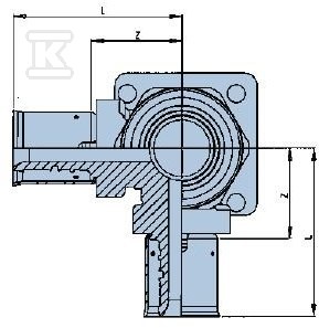 Kolano GW 16x1/2"x16 PPSU ścienne, - 3023556