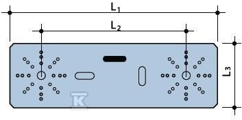 Lapos BATTERY szerelőlap + 6 CSAVAR - 4044171