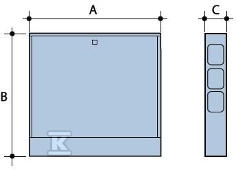 Flush-mounted cabinet 7-8 circuits - 4044150