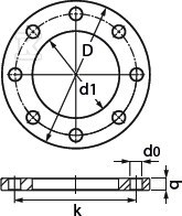 Flanșă din oțel PN16 63 - 1209091004