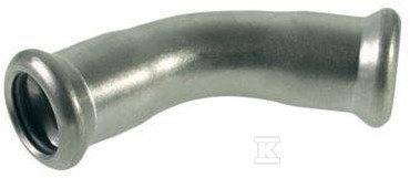 KAN-therm Inox 45 degree bend 22mm - 1611068010