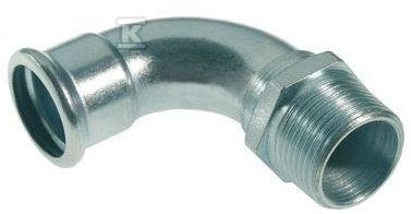 Kolano 90° GZ Steel Sprinkler - 28 R1" - 1511070001