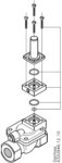 Manual opening assembly for EV220B valves - stainless steel