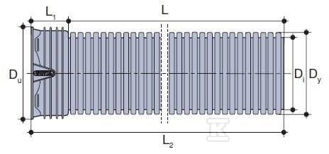 Rura kanalizacyjna zewnętrzna PP - 3011148