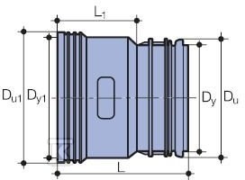 Złączka przejściowa PP X-STREAM DN/ID - 3024238